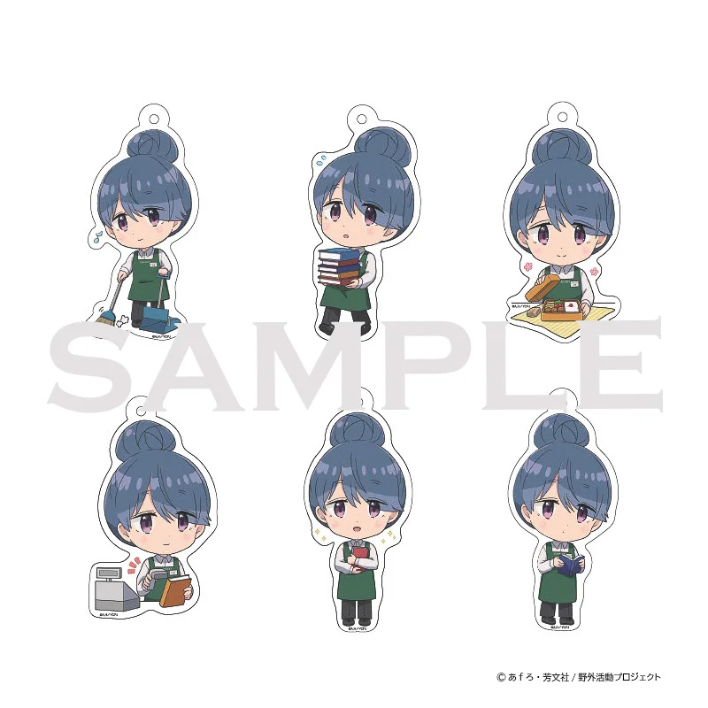 ランダムミニキャラアクリルキーホルダー（6種660円、65×65mm）