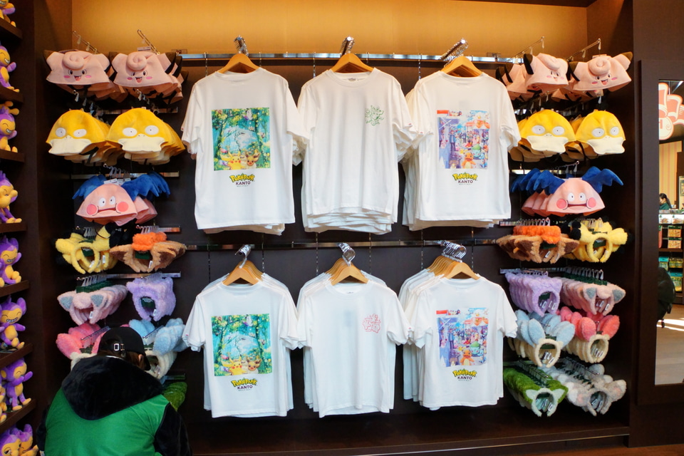 カチューシャなどポケパーク カントー限定グッズが勢ぞろい