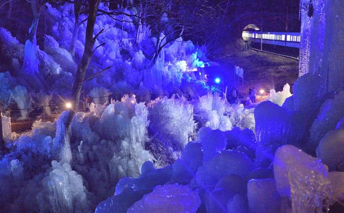 ライトアップ時の様子