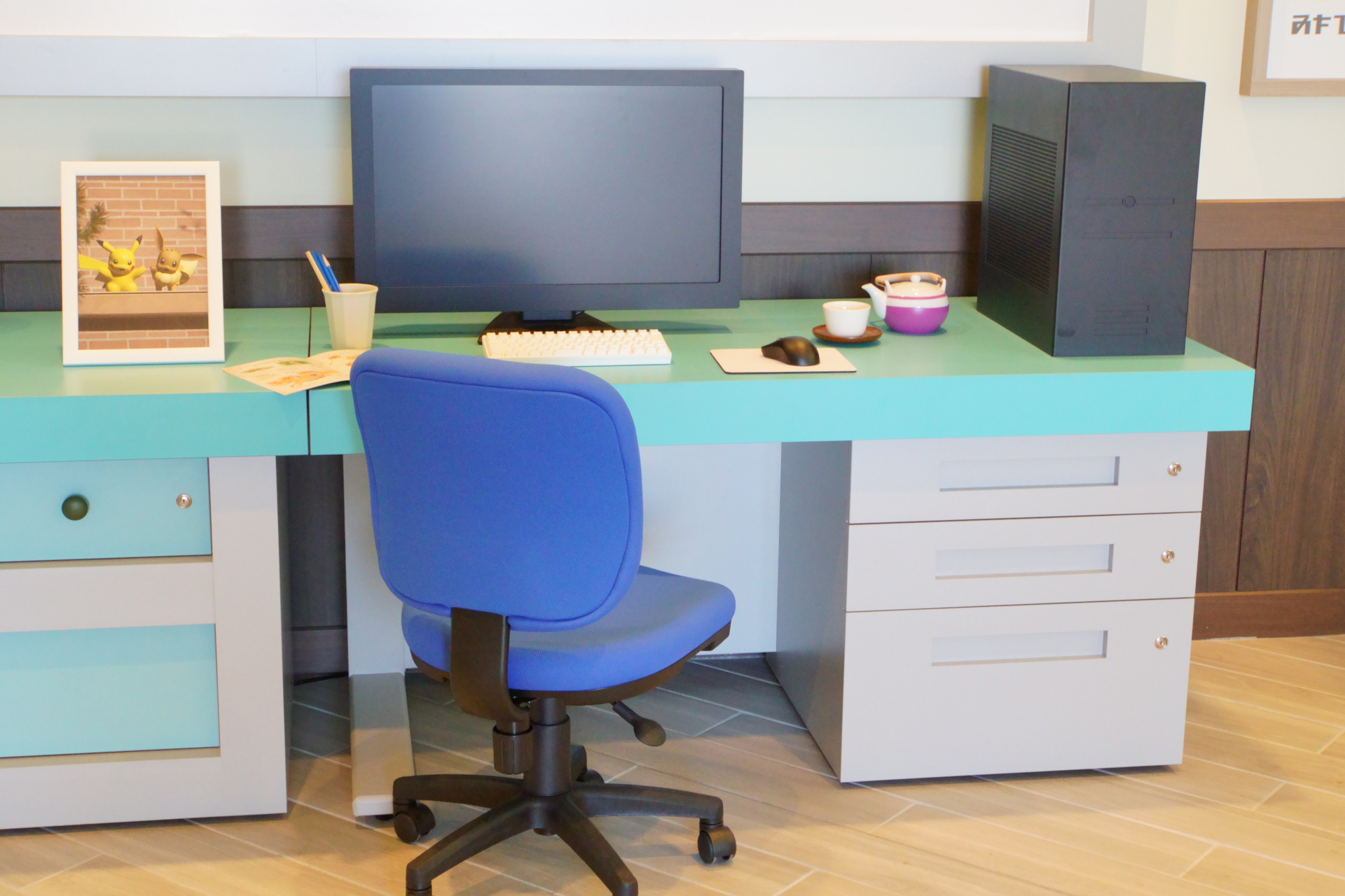 The research equipment might change slightly depending on the day you visit...?