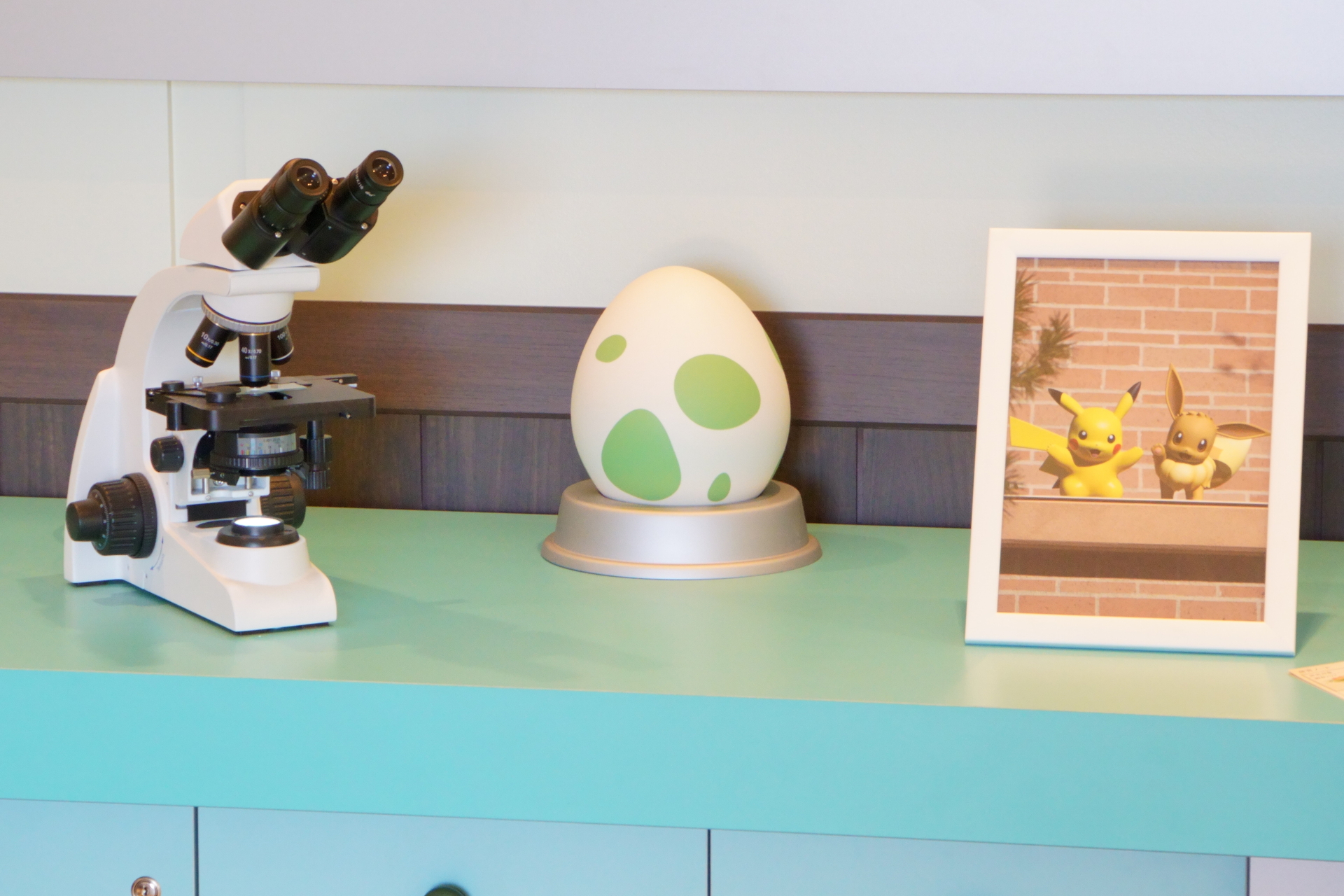 The research equipment might change slightly depending on the day you visit...?
