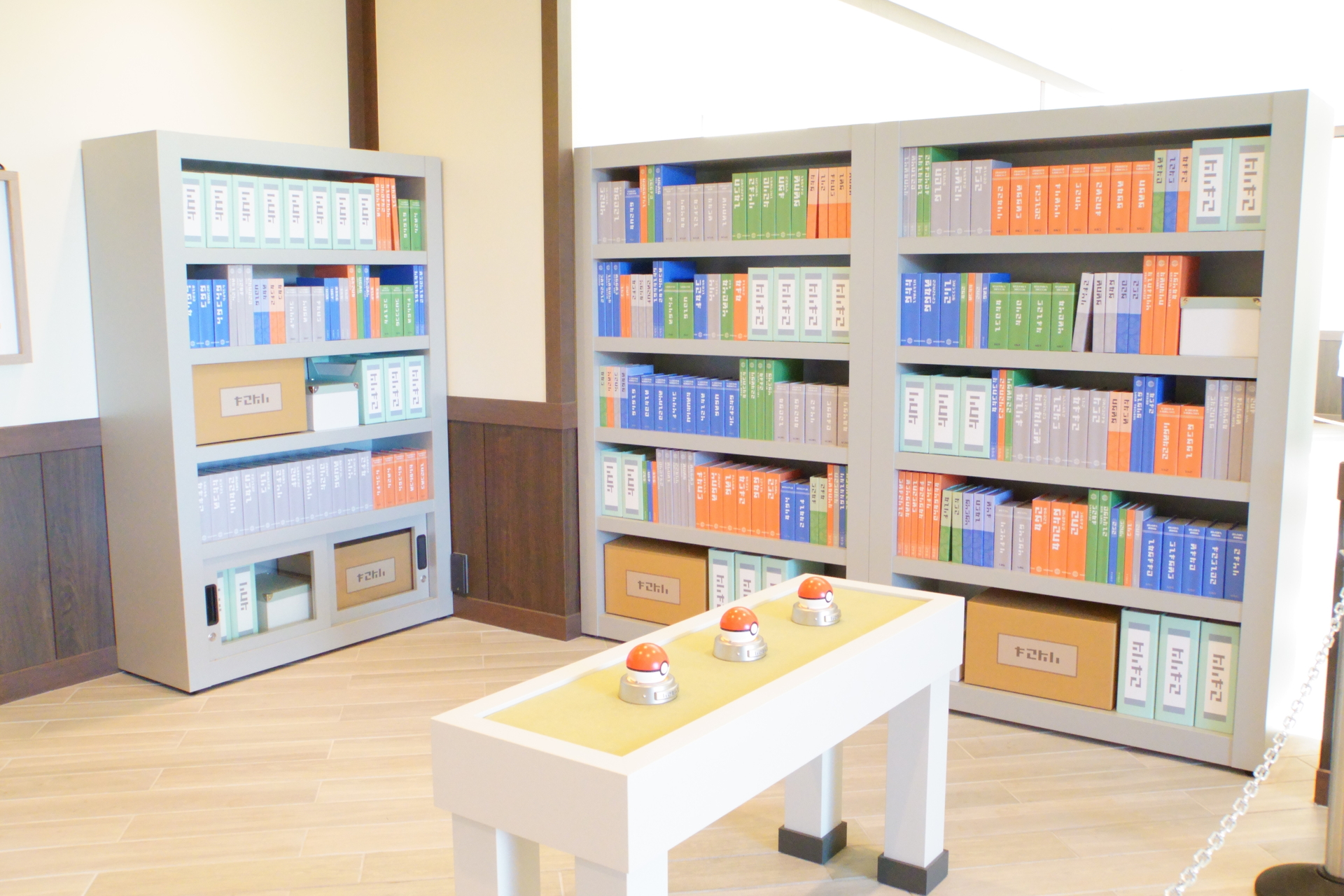 The research equipment might change slightly depending on the day you visit...?