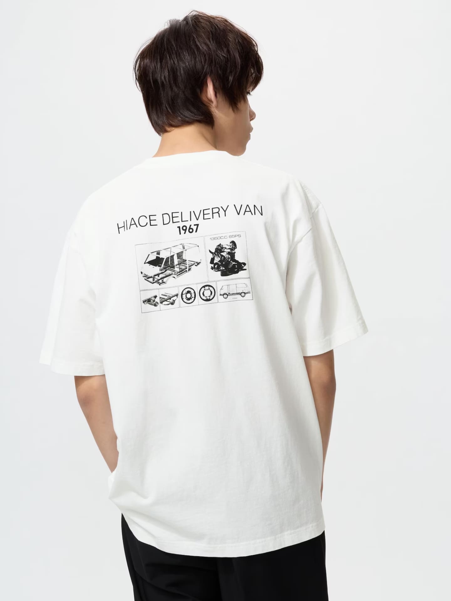 ハイエース（Tシャツ正面・背面デザイン）