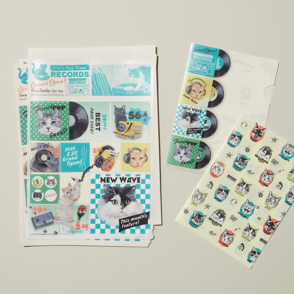 クリアファイル3枚セット（880円）