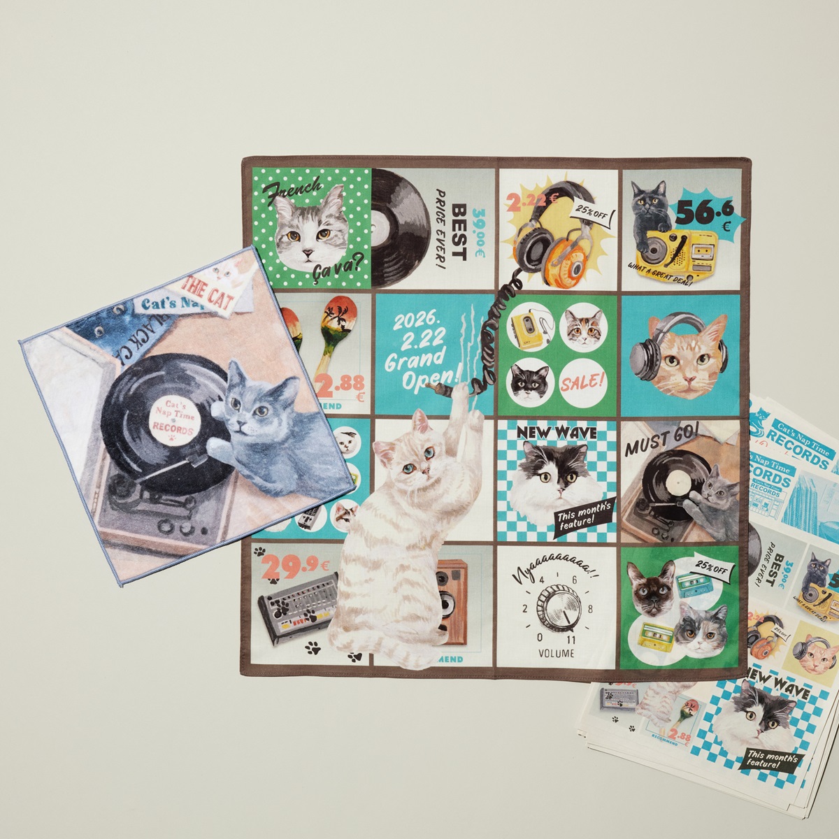 ミニタオル（880円）、ハンカチ（1540円）