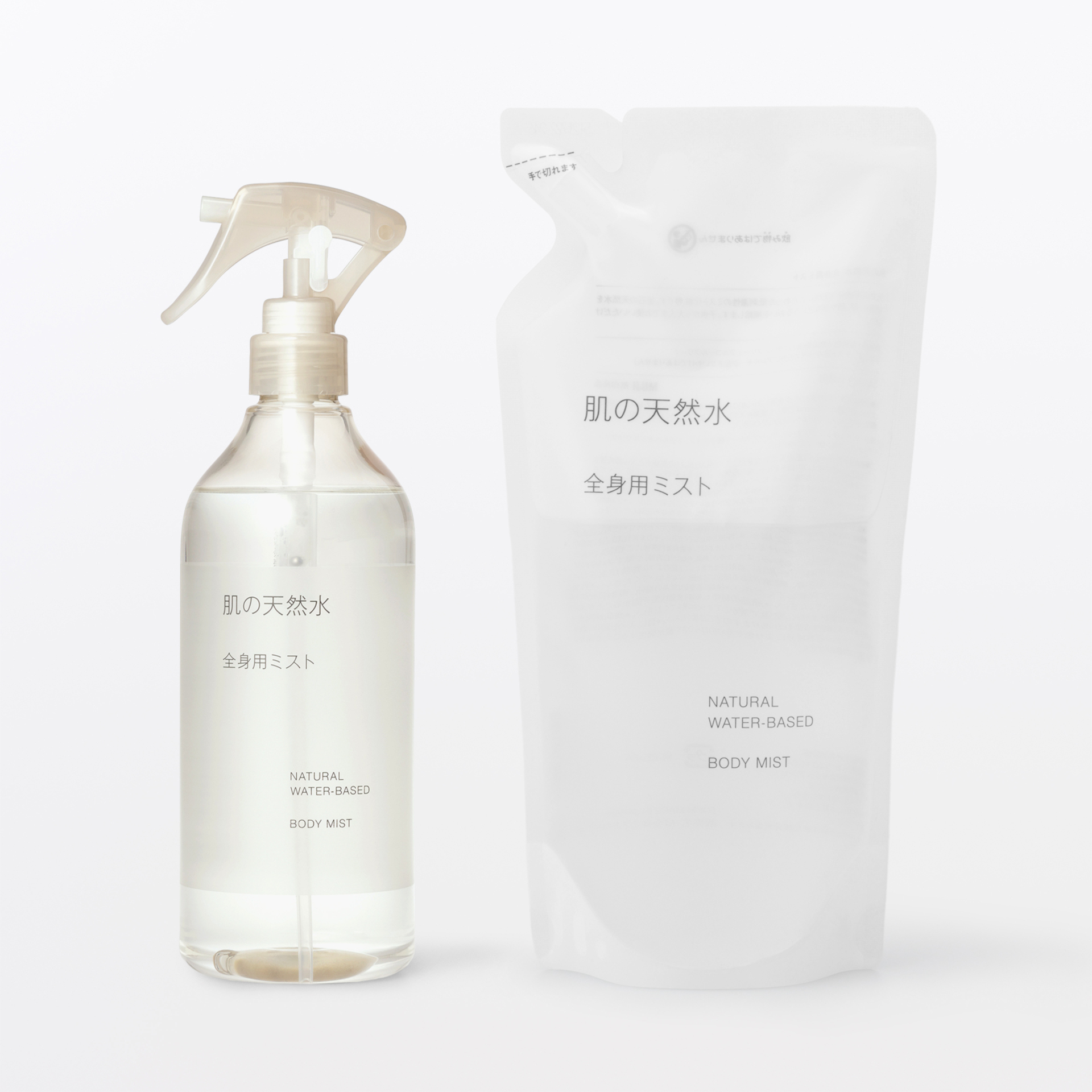 天然由来成分100％にこだわった「肌の天然水 全身用ミスト」