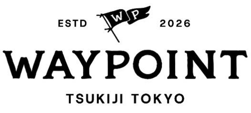 「WAYPOINT TSUKIJI TOKYO」のロゴ