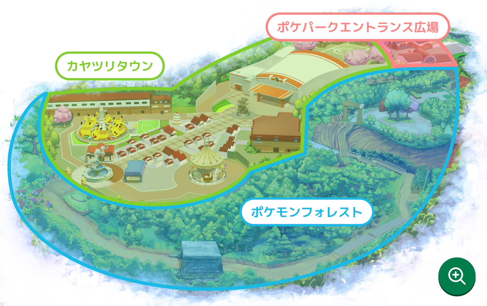PokéPark KANTO Park Map