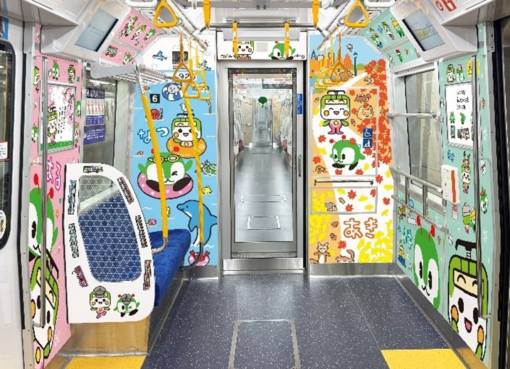 6号車の車内装飾