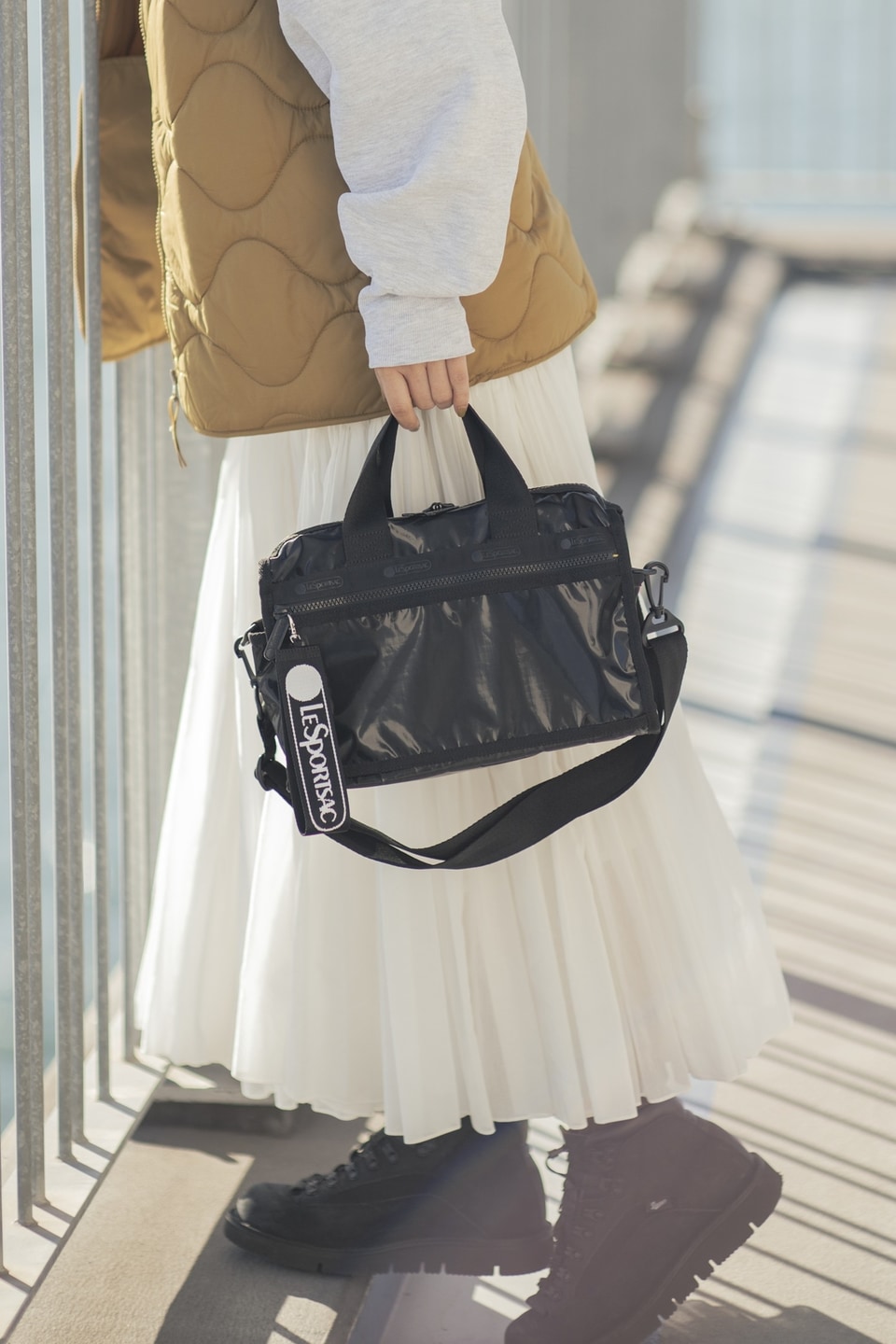 ひとりっぷ×レスポートサック、縦型ボストンバッグ再登場。コラボ新作