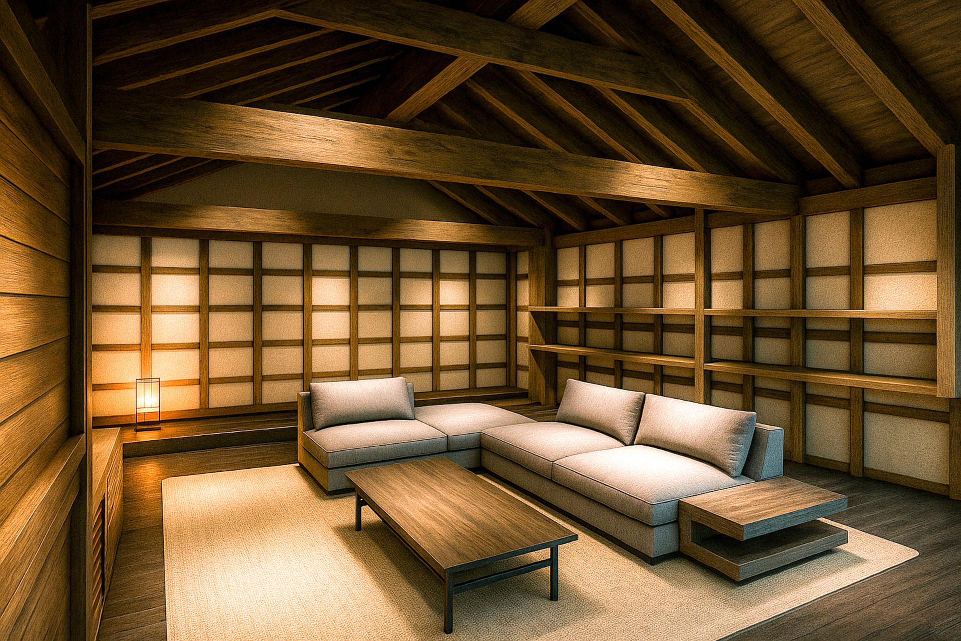2号室：明治期に作られた蔵の建築様式（CGパース）