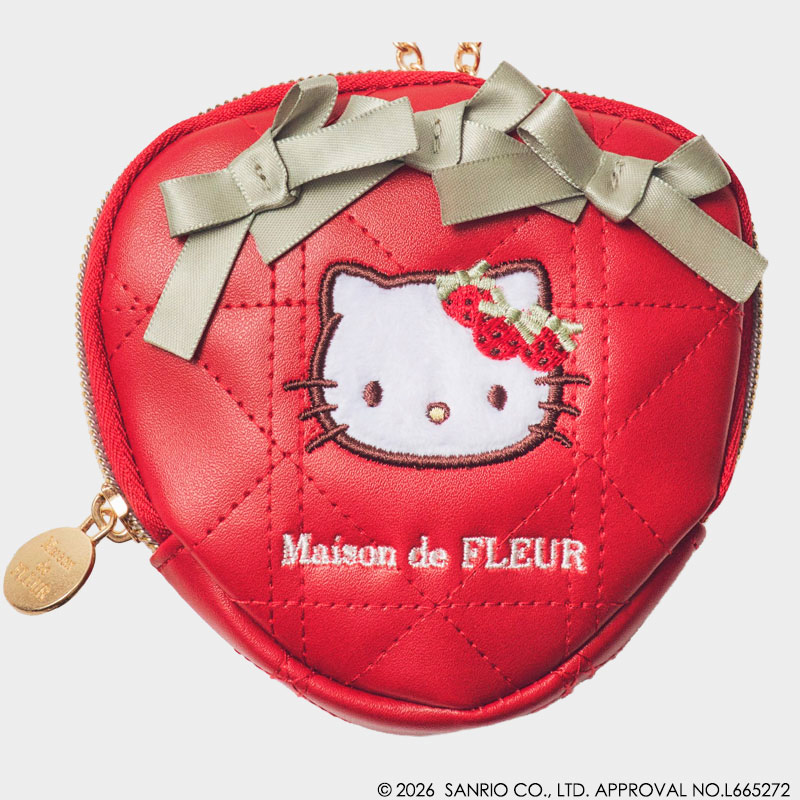 宝島社、ハローキティ×Maison de FLEUR「いちごチャーム」。ファミマ