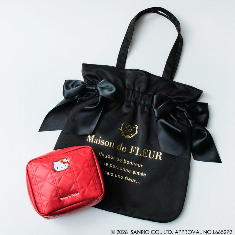 ハローキティ×Maison de FLEUR、ガバッと開く「いちご宝物ケース