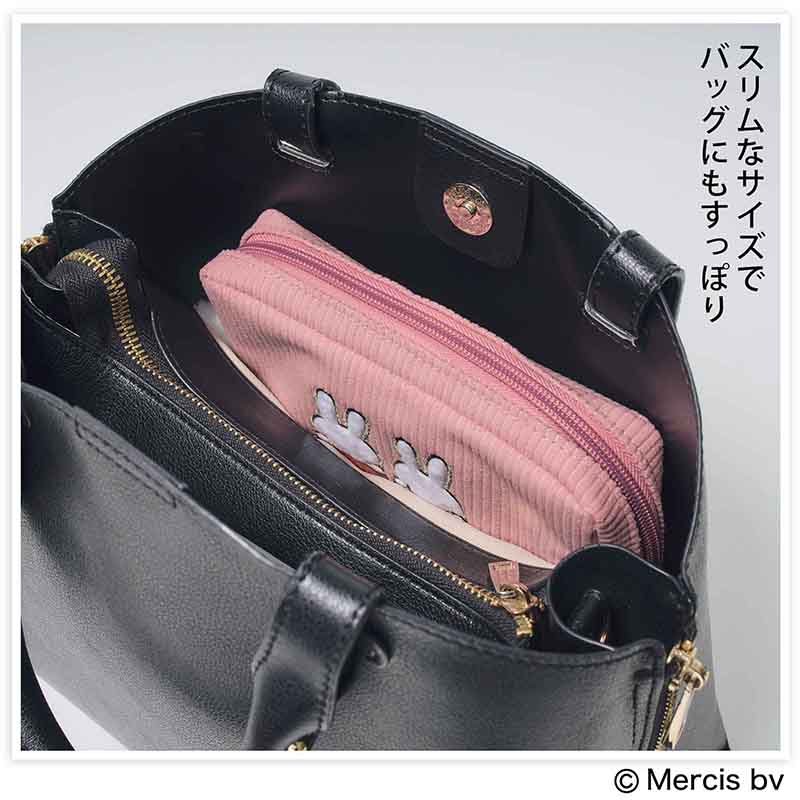 付録は「ミッフィー」刺繍入りコーデュロイポーチ。InRed 3月号増刊