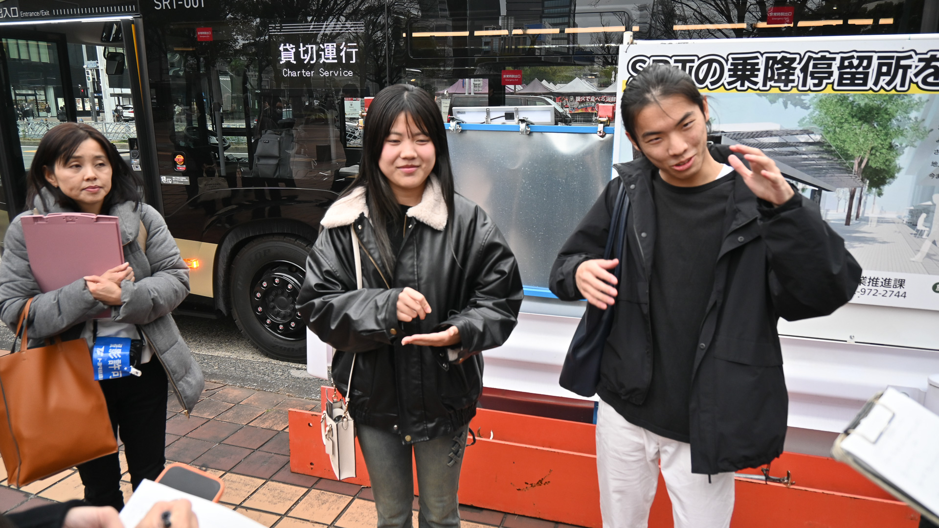XR技術で映し出す画像をデザインした、名古屋国際工科専門職大学の学生の方々