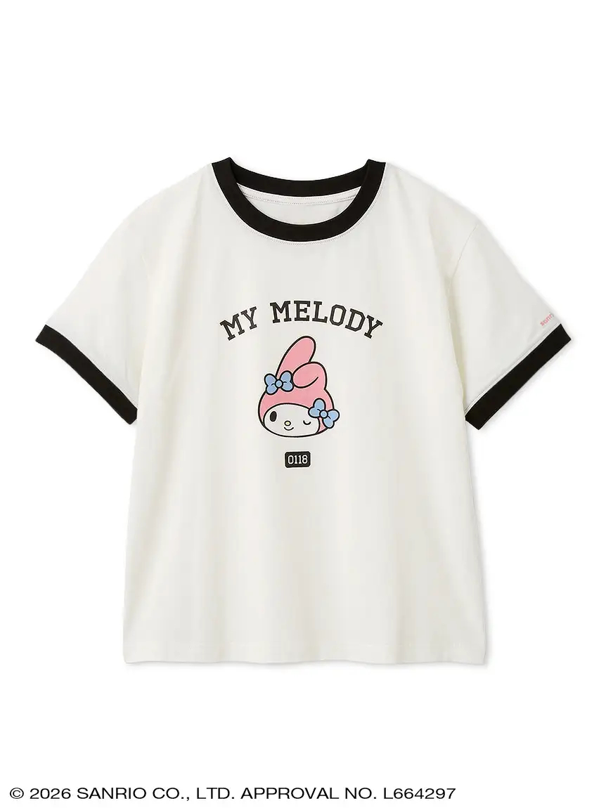 クロップド丈リンガーTシャツ（5940円）
