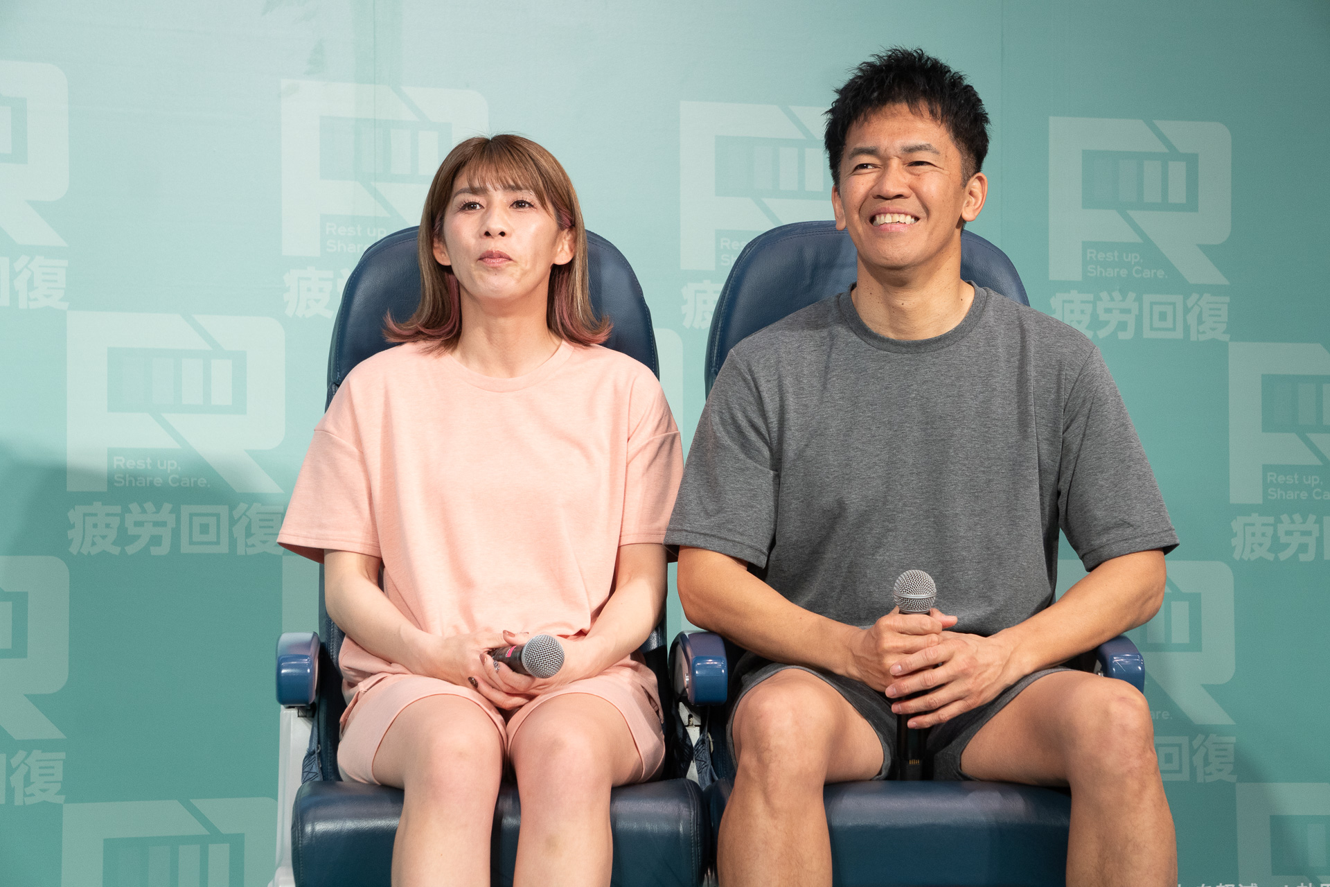 アンバサダーに就任した“最強の2人”。アスリートならではの鍛え上げられた身体で、リカバリーウェアのかっこいい着こなしを披露