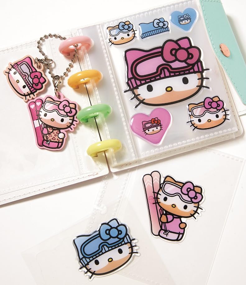 3月号には水色ベースのぷっくりシール、チャーム、巾着ポーチが付録