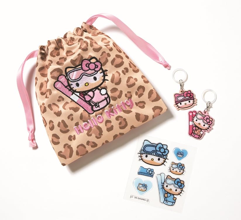 宝島社「sweet」3月号は、雪焼けハローキティの4点セットが付録