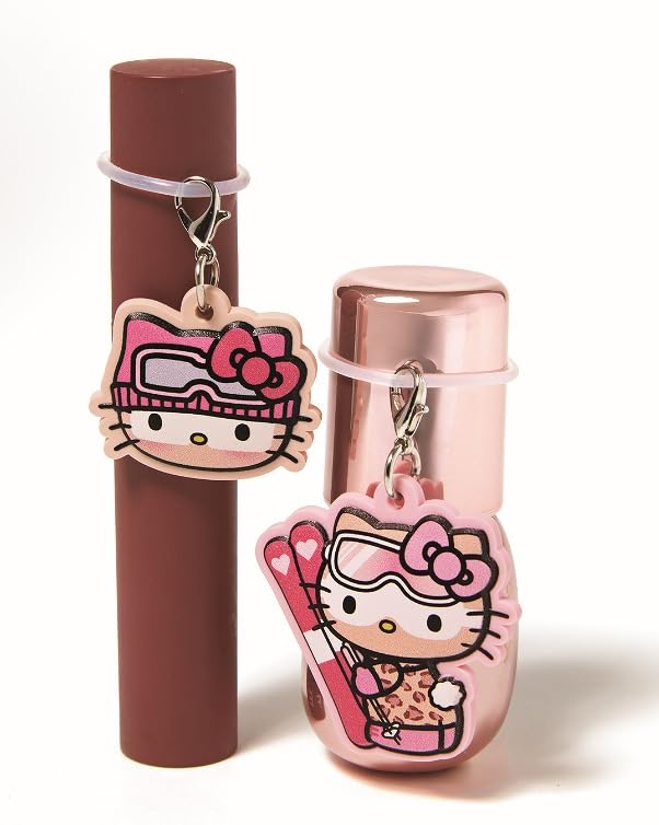 目印チャームは2種類入り。傘やリップ、スマホに付けて楽しめる