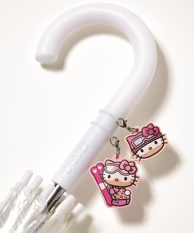 目印チャームは2種類入り。傘やリップ、スマホに付けて楽しめる