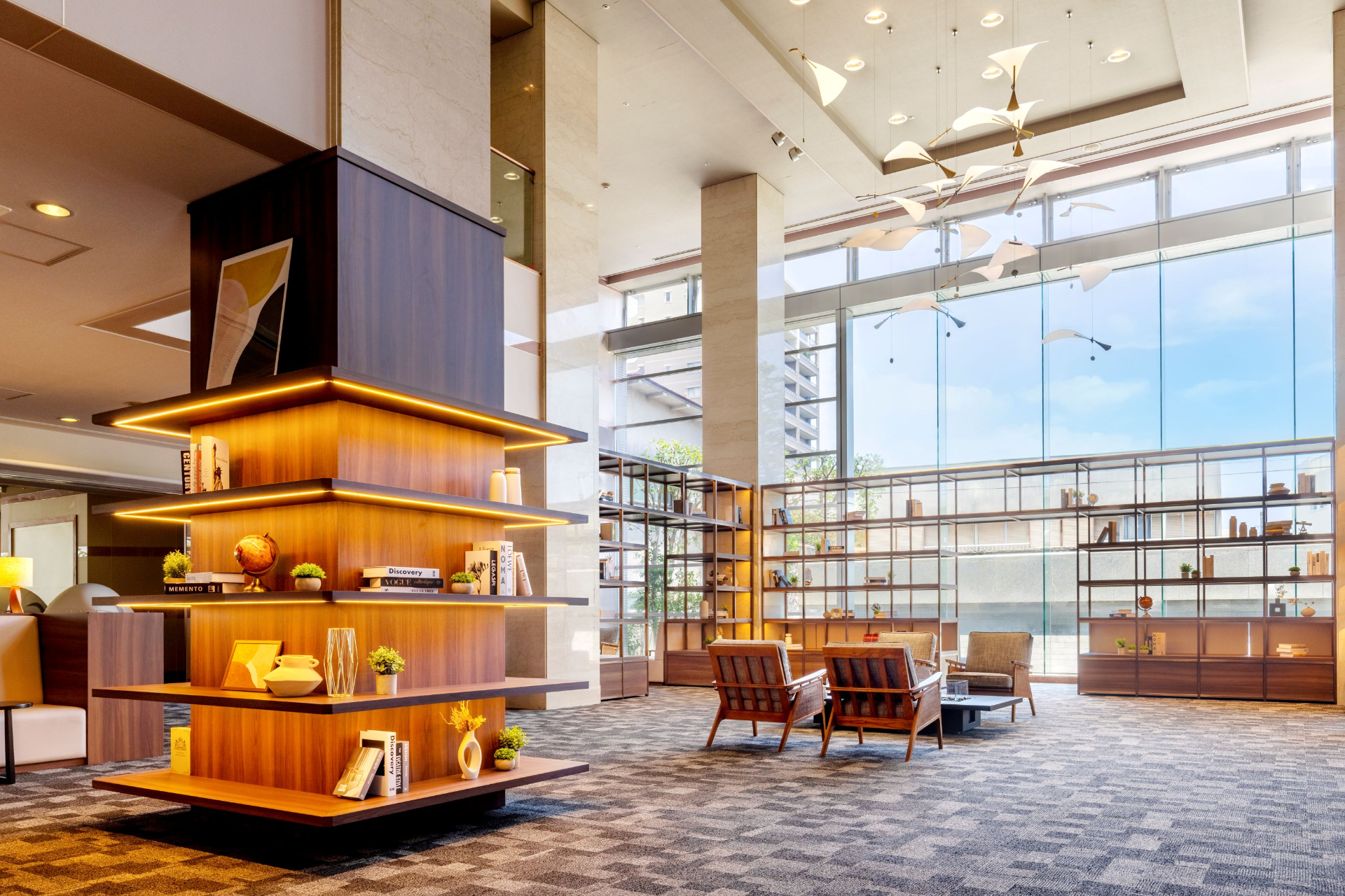 プレミアムラウンジでは無料ドリンクサービス