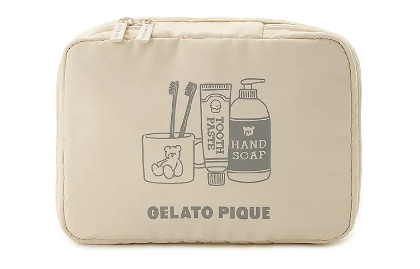 吊るして使える「ハンギングポーチ」（クリームとピンク、各5390円）