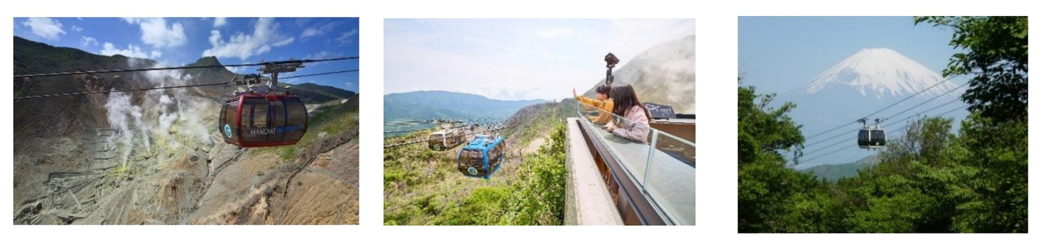 桃源台駅と大涌谷駅を結ぶ箱根ロープウェイ