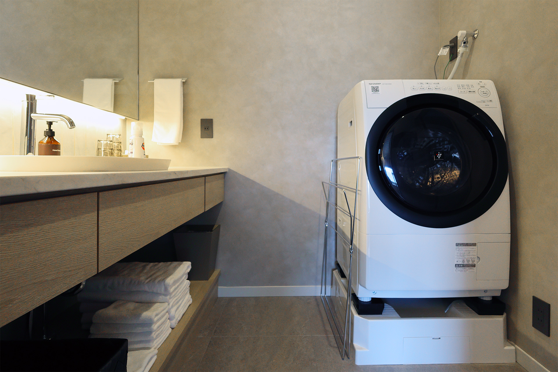すべての棟に洗濯乾燥機が備わっている