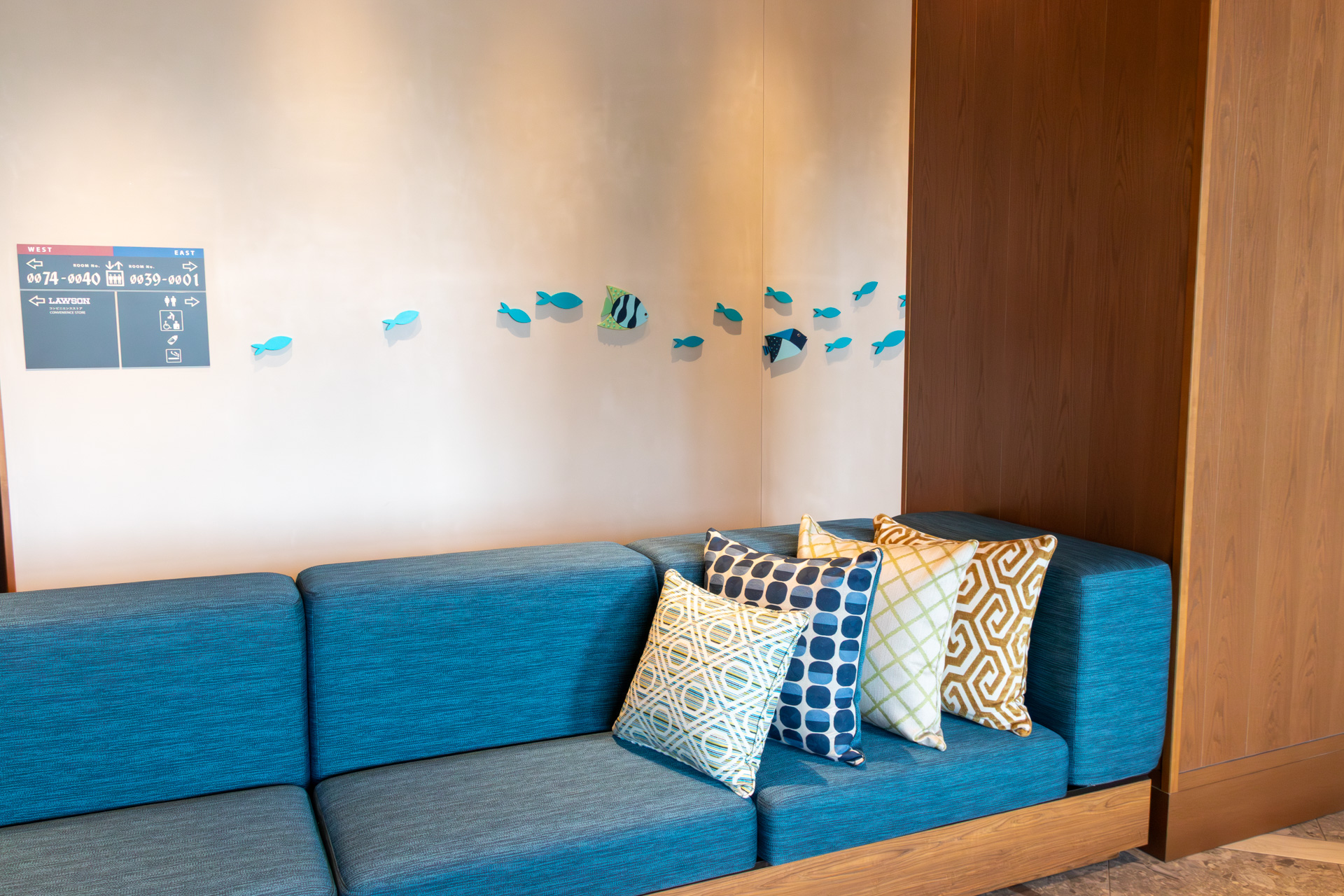 海中をイメージしたインテリア