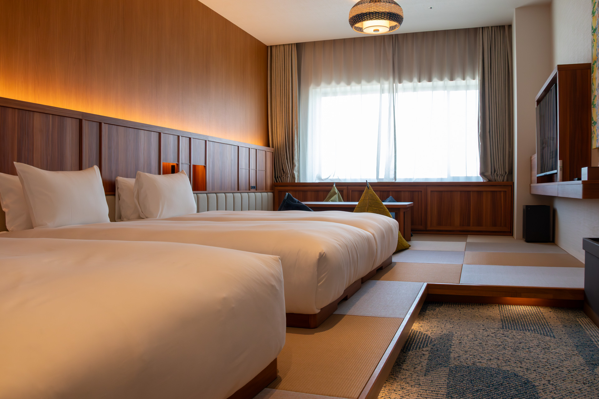 「ギリシャブルー スーペリア トリプル ローベッド」