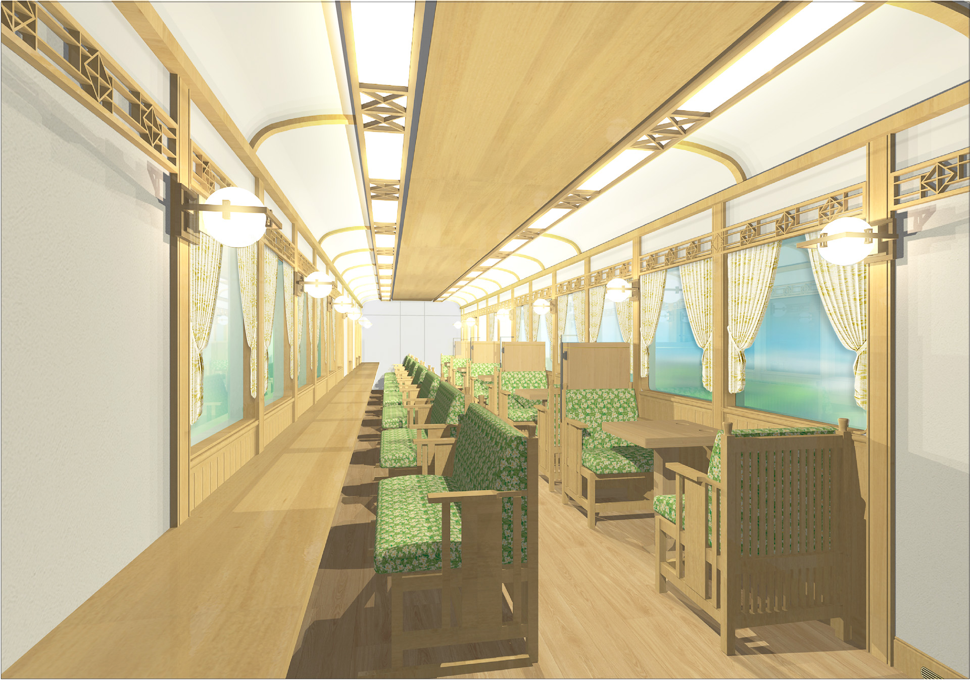 2号車 ワイドビューシート（パース）