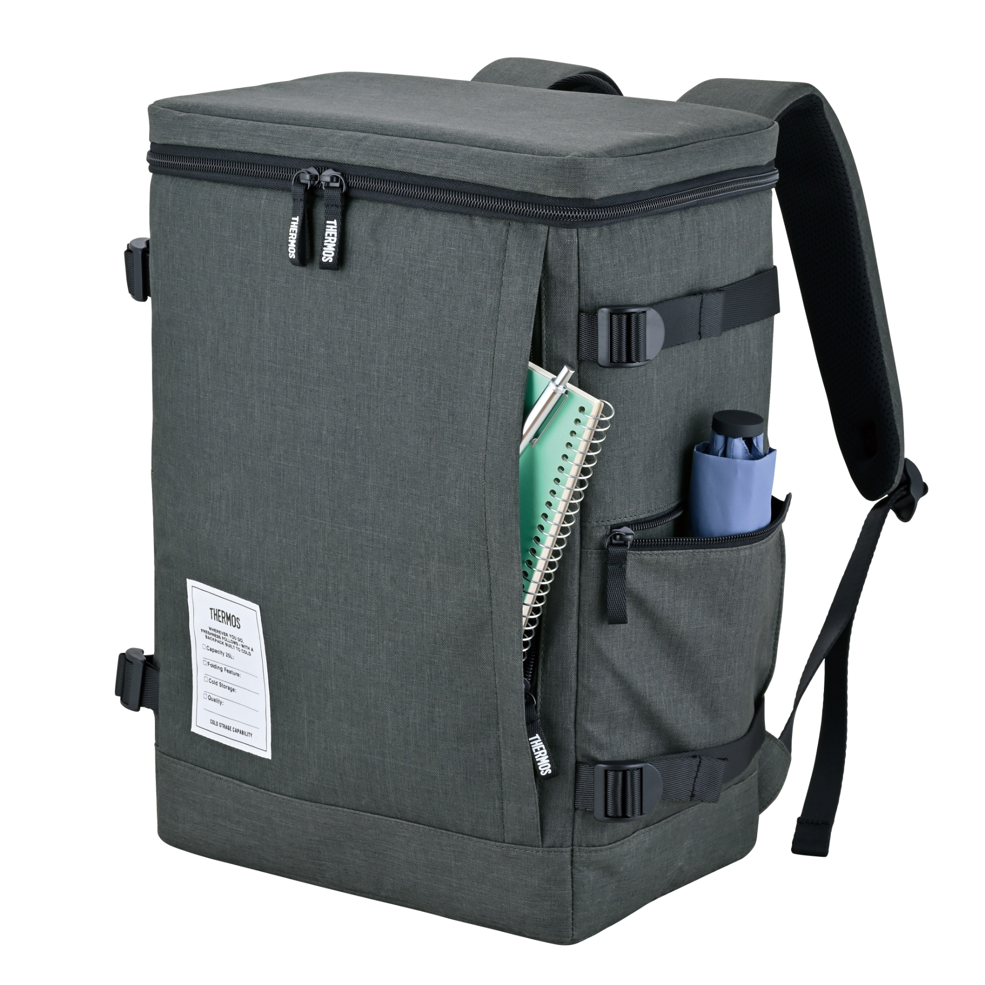 大容量25Lサイズはアウトドアや週末のまとめ買いにも