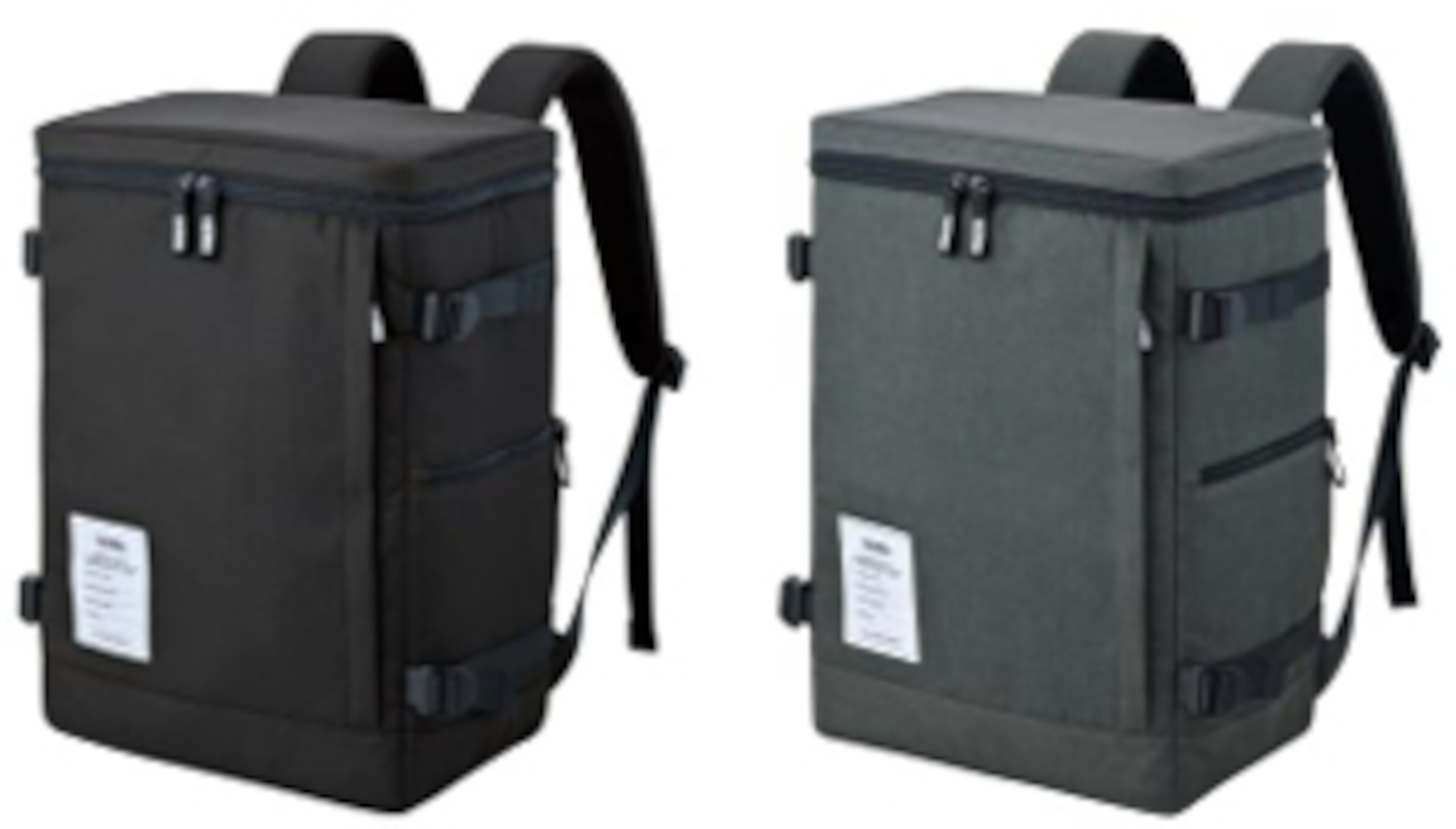 大容量25Lサイズの「保冷バックパック（RFP-025）」。左からオールブラック、ダークグレー