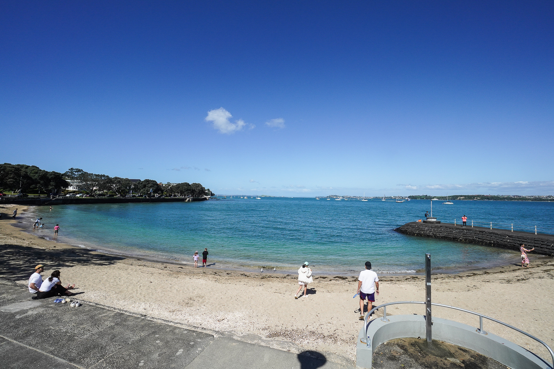 小さなビーチもあった。デボンポート・ビーチ