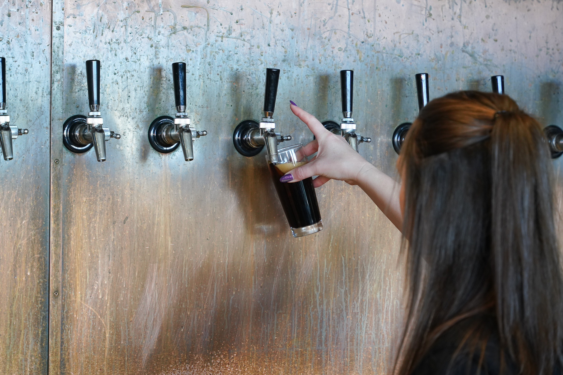 ちょっと黒ビールを一杯いただく