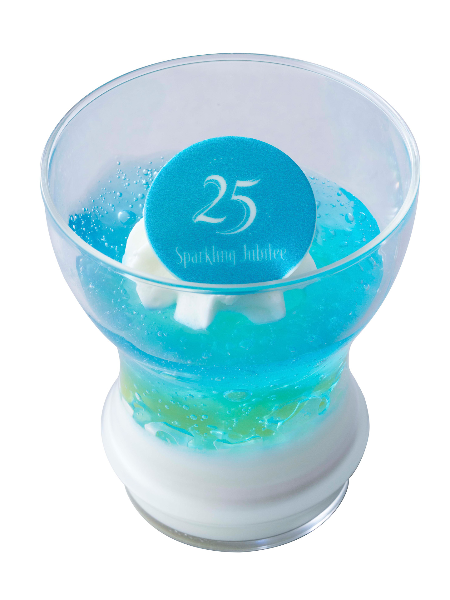 カフェ・ポルトフィーノ「ミルクムース＆アップル・ソーダゼリー」（550円）