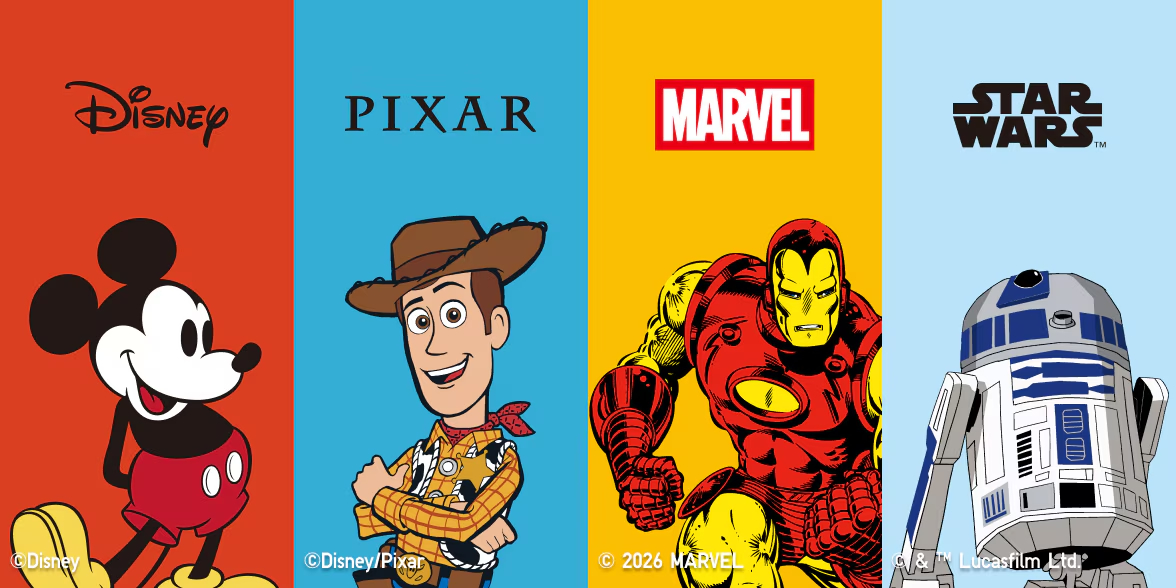 ディズニー、ピクサー、スター・ウォーズ、マーベル作品に登場するキャラクターをモチーフにしたUTコレクション「マジック フォー オール アイコンズ」