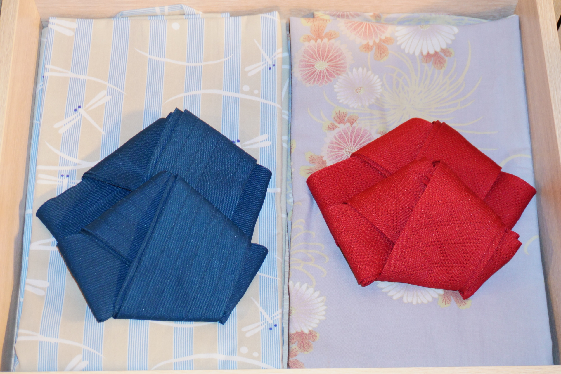 客室に用意されていた館内着の浴衣（Mサイズ）