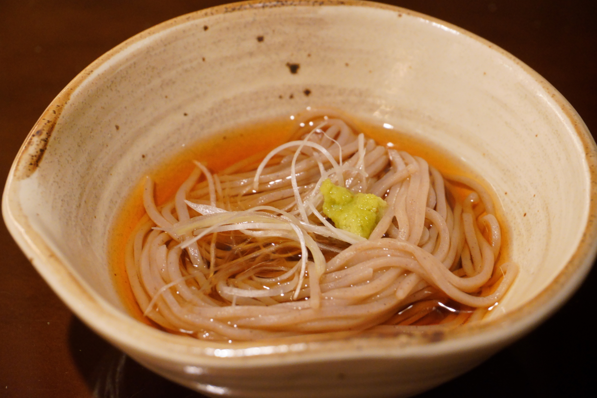 口直しの冷やし蕎麦