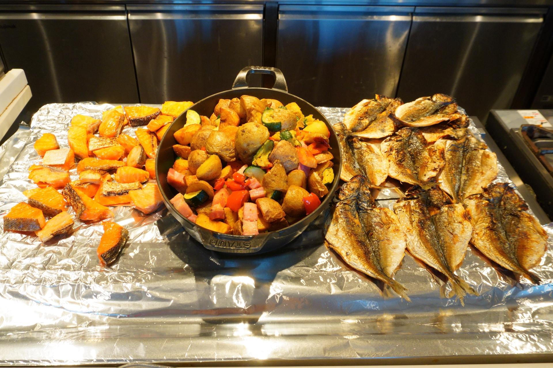 野菜グリルや干物