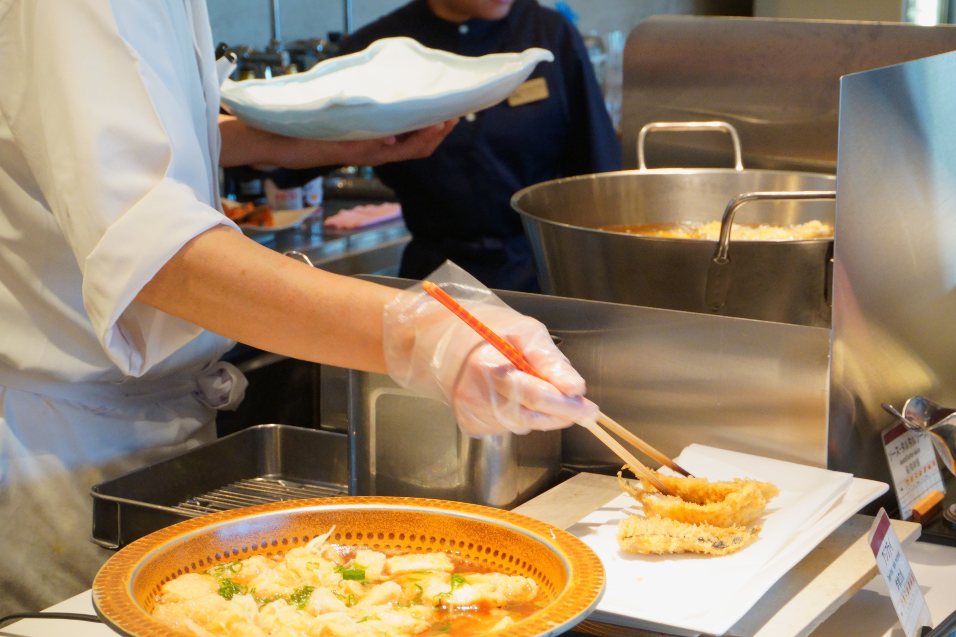 アジフライは揚げたて