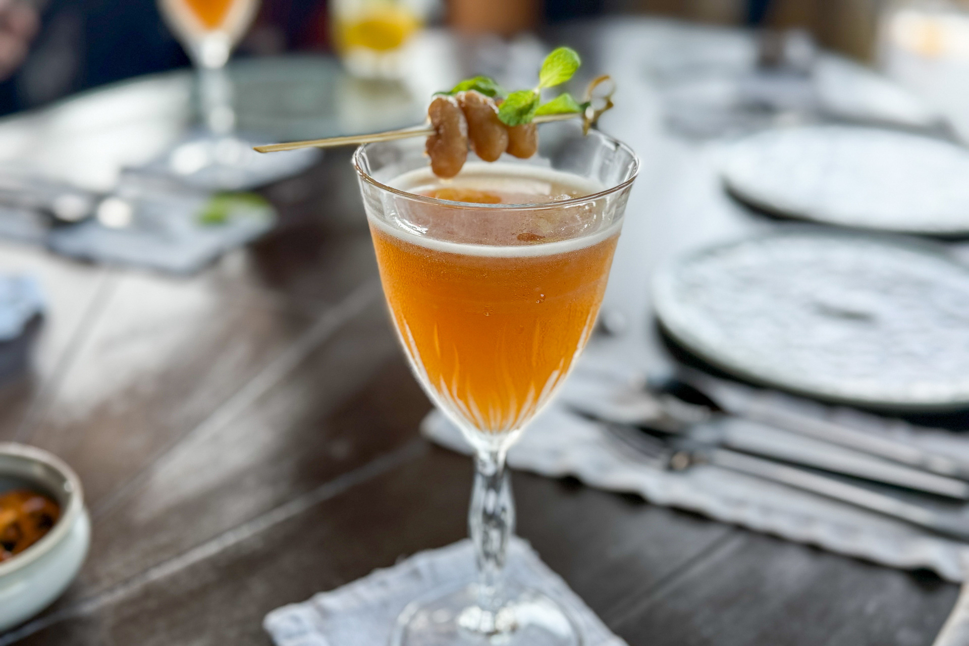 ロンガン（←大好物）のモクテルで乾杯