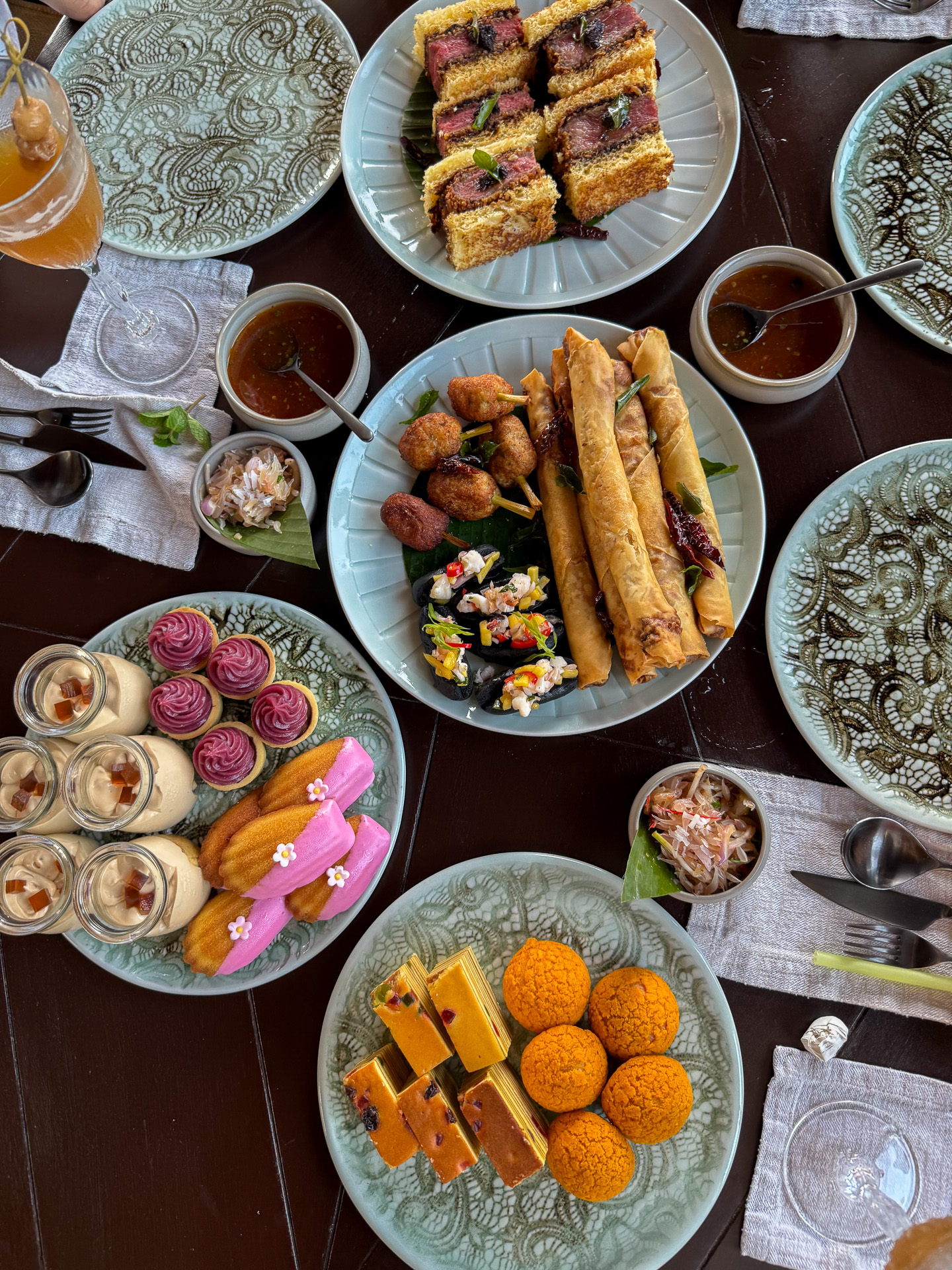 どれを食べてもびっくりするくらい美味しかったアフタヌーンティー。特にビーフカツサンド！