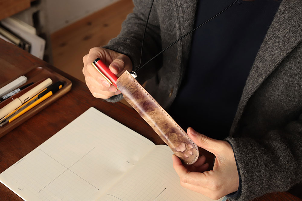 一般的なペンはもちろん、太めのペンやカッターナイフ、“ちゅーる”を収納することもできる