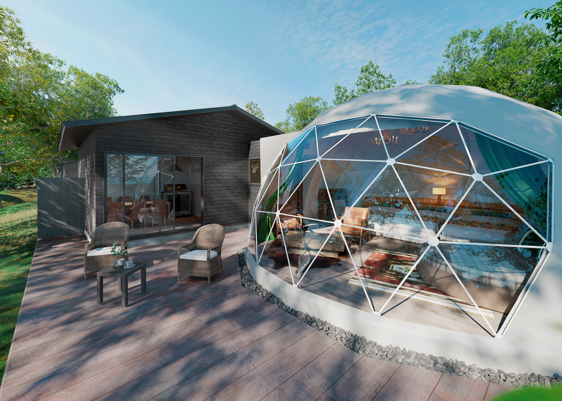 春からは温泉とグランピングの両方をリゾート内で楽しめる