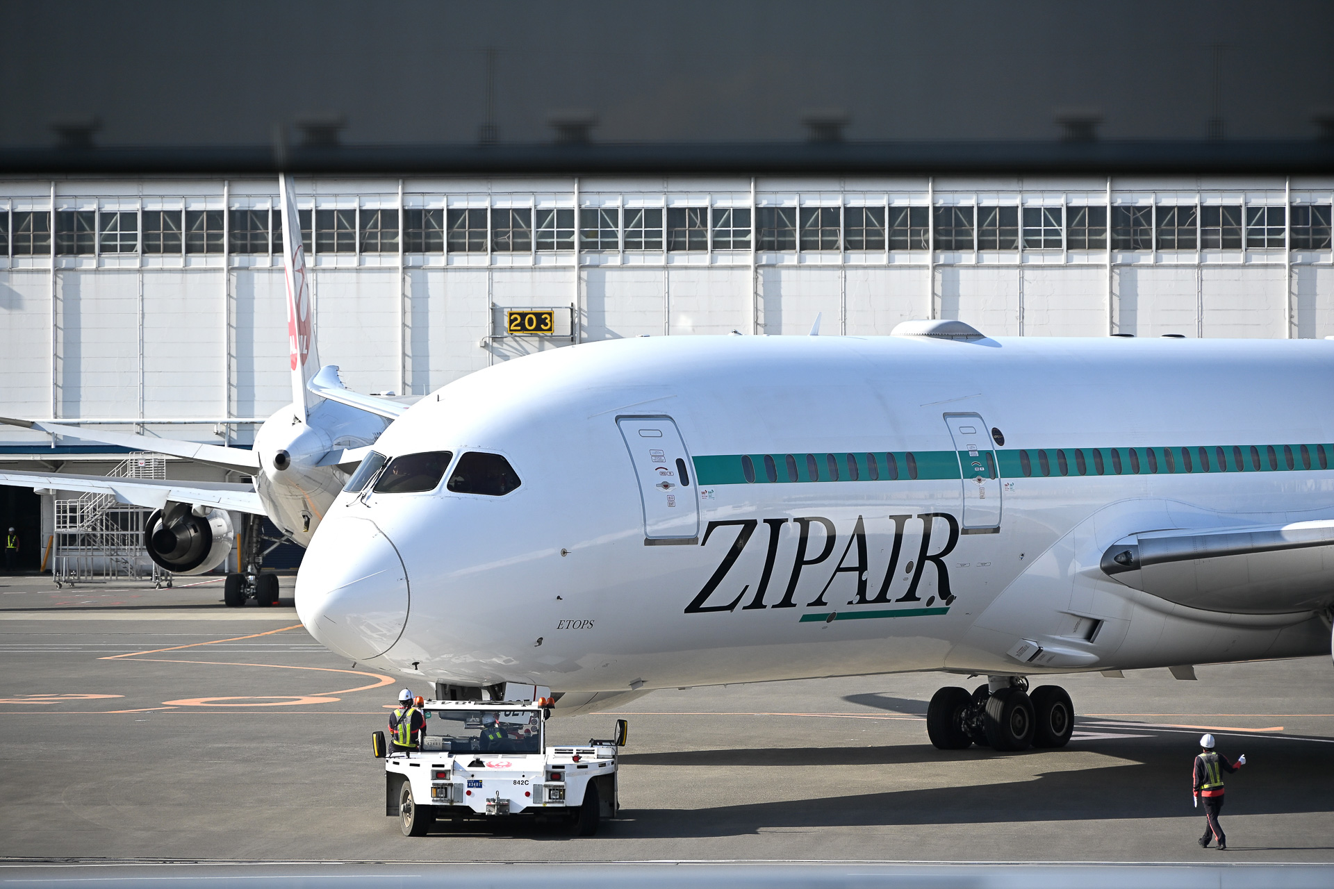 これからオーランドへと向かうZG714便