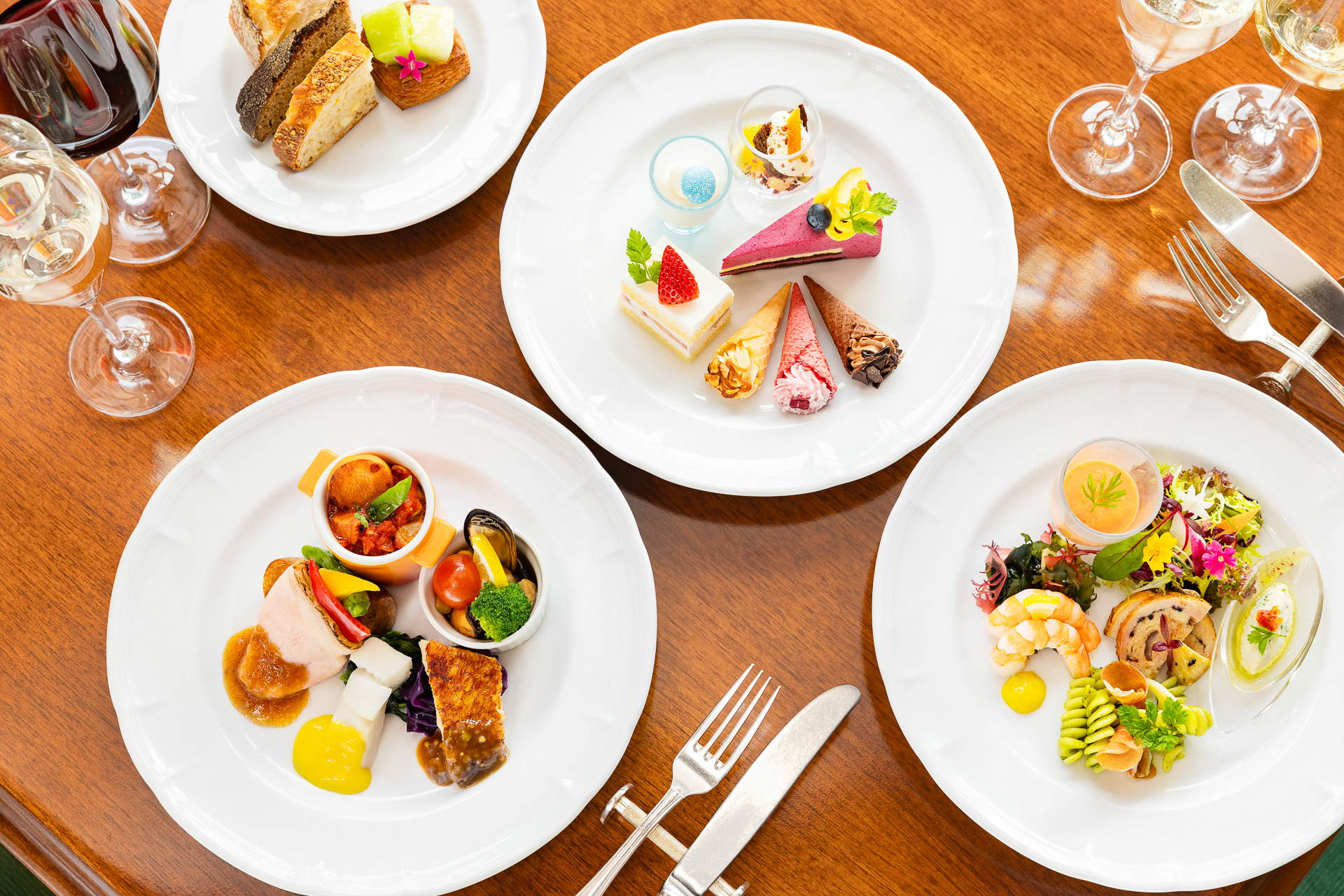 ファンタジースプリングス・レストラン「東京ディズニーシー・フード＆ワイン・フェスティバル ペアリングランチ」（13歳以上1万4000円）