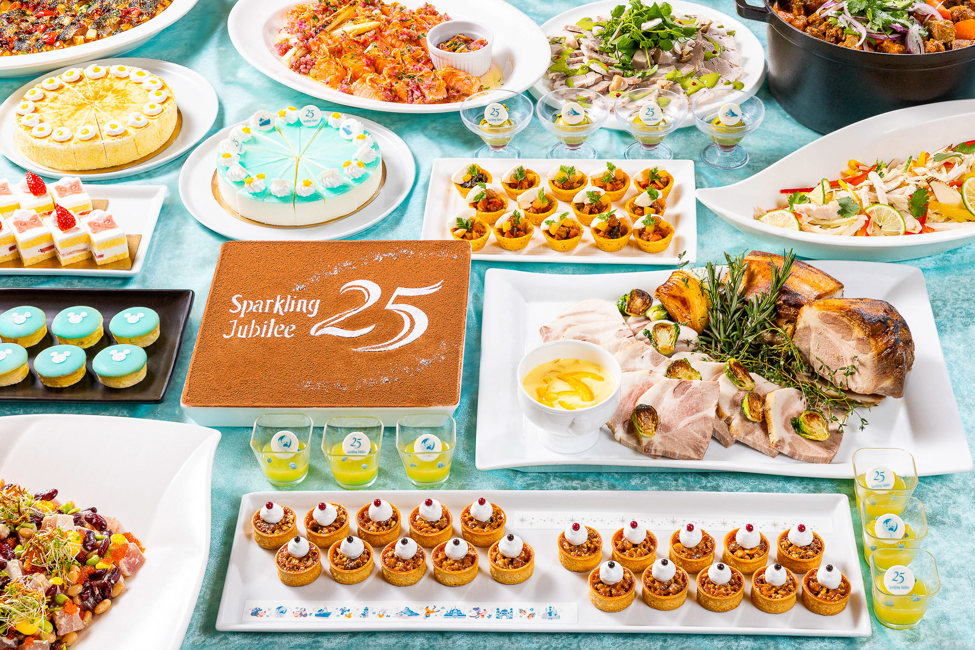 オチェーアノ「東京ディズニーシー25周年“スパークリング・ジュビリー”ブッフェ」（大人7500円～）