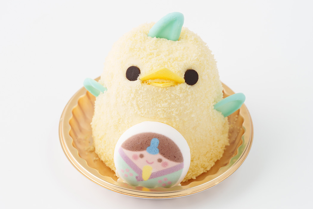 お内裏様（おだいりさま）ぴよりんの正面と断面